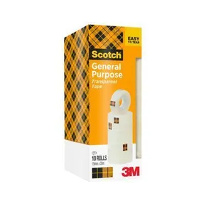 Klebeband, transparent, 15 mm x 33 m, 10 Stk./Packung, 3M SCOTCH 7100336226